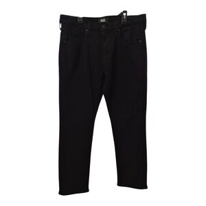 PAIGE Federal Jeans Mens 33 Black Slim Straight Premium Stretch Denim NWOT